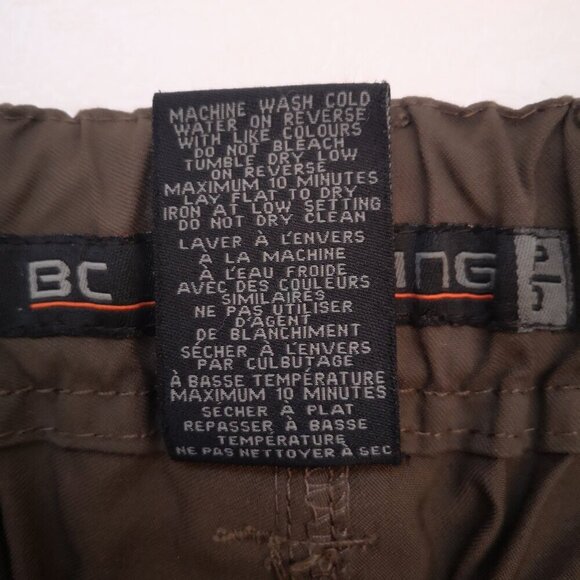 BC Clothing Co. Men's Army Green Size Small Zip Off Cargo Pants/Shorts - Picture 8 of 10